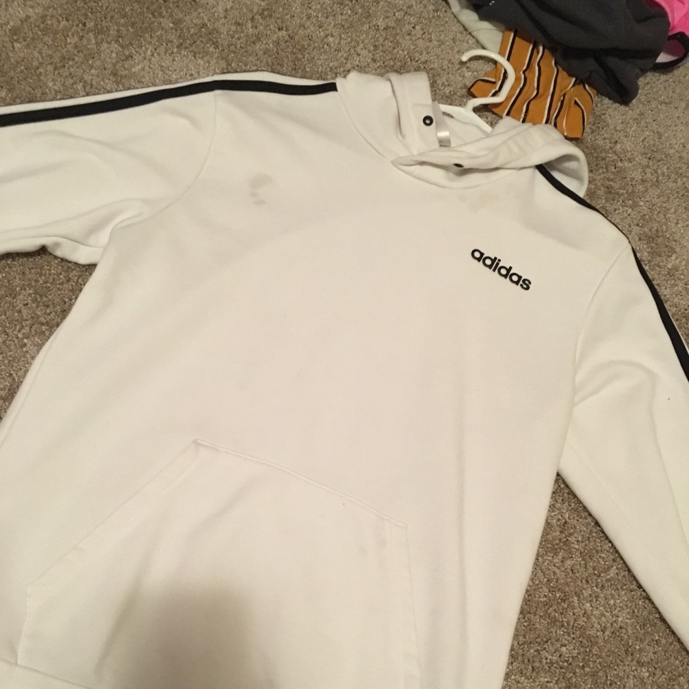 white&black hoodie
